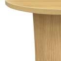 Mesa de centro efecto madera FSC® redonda 70 x 70 x 45 cm