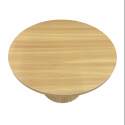 Mesa de centro efecto madera FSC® redonda 70 x 70 x 45 cm