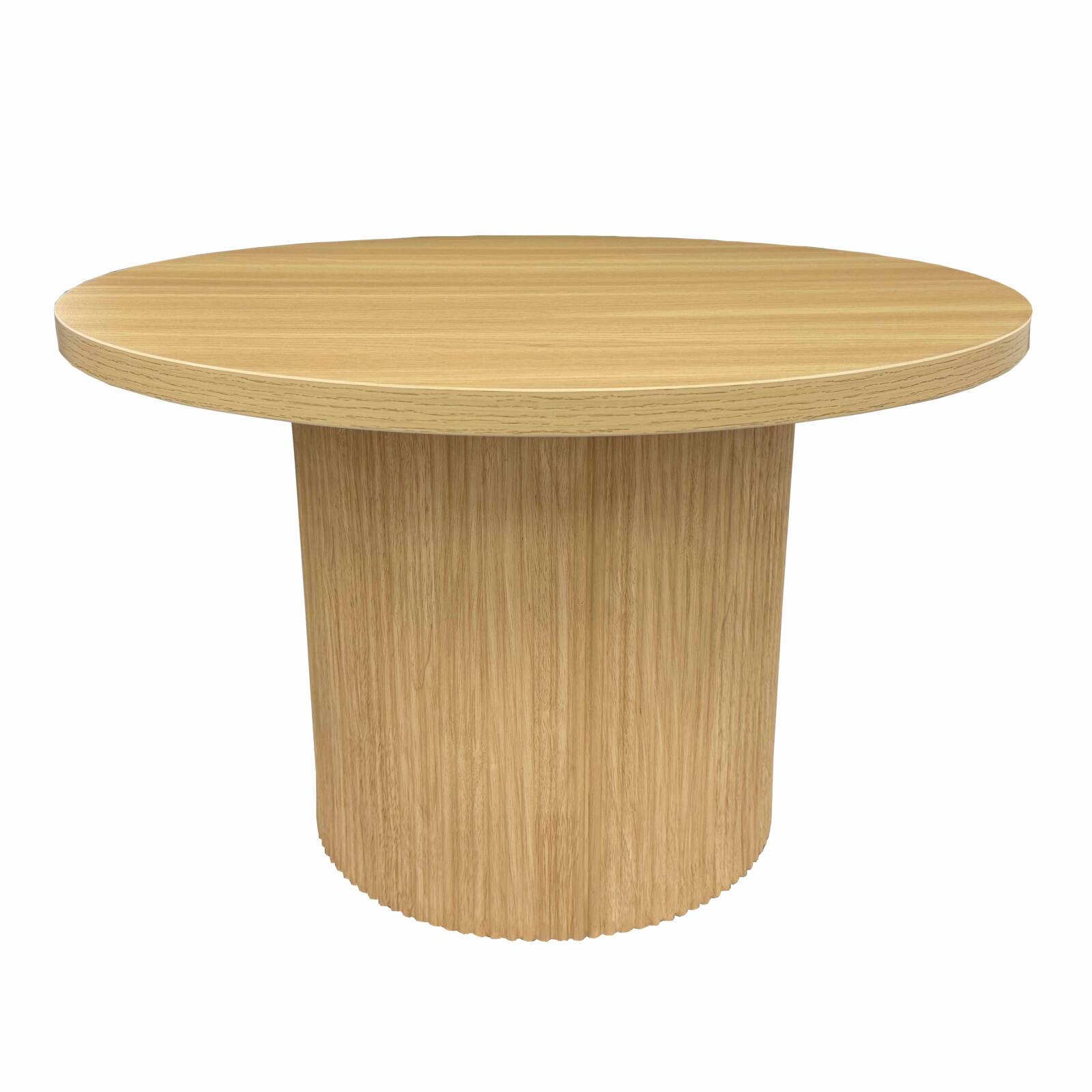 Mesa de centro efecto madera FSC® redonda 70 x 70 x 45 cm