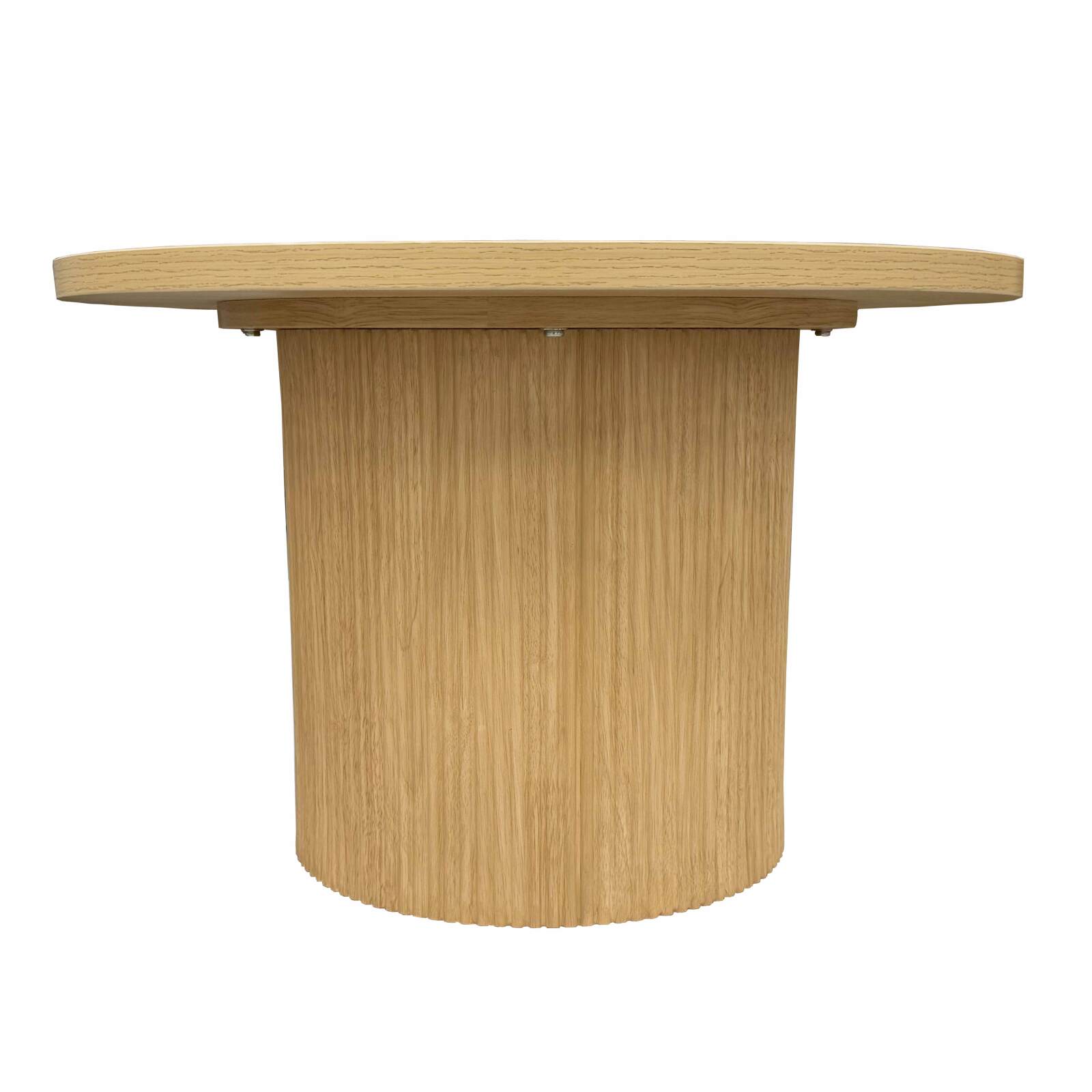 Mesa de centro efecto madera FSC® redonda 70 x 70 x 45 cm