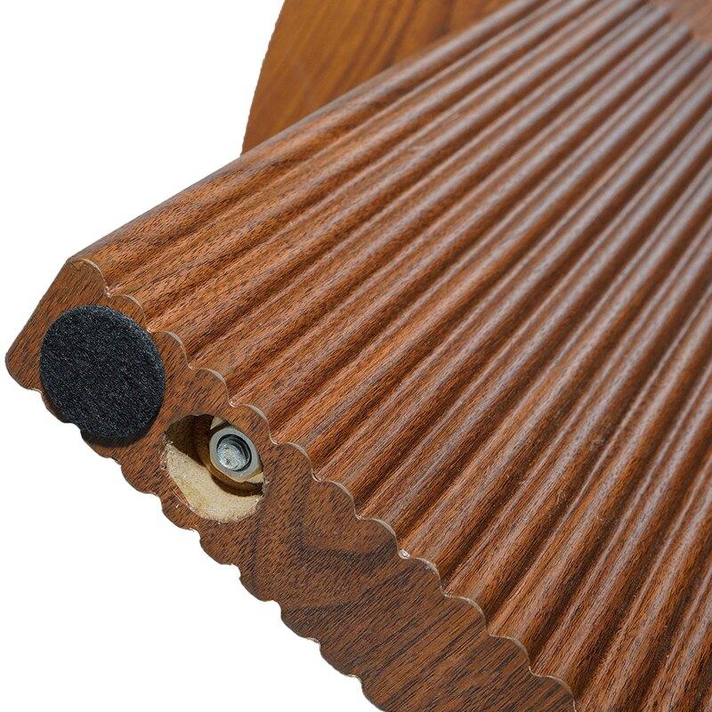 Mesa de centro efecto madera redonda  Ø80 x 45 cm (5/6)