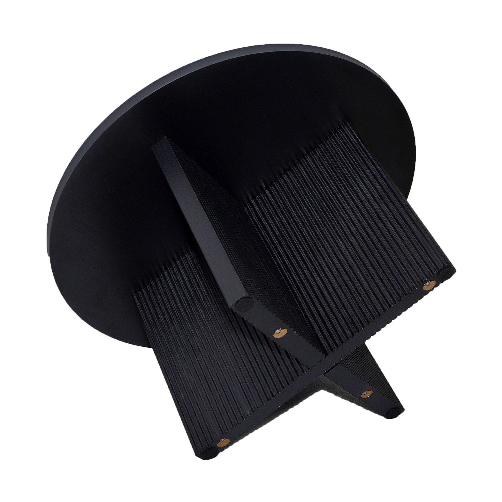 Mesa de centro efecto madera redonda  Ø80 x 45 cm