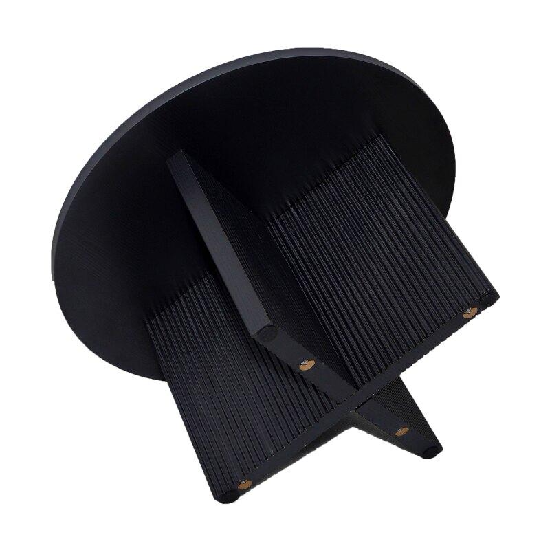 Mesa de centro efecto madera redonda  Ø80 x 45 cm (5/6)