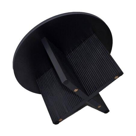 Mesa de centro efecto madera redonda  Ø80 x 45 cm (5/6)