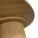 Mesa de centro efecto madera redonda  Ø80 x 45 cm