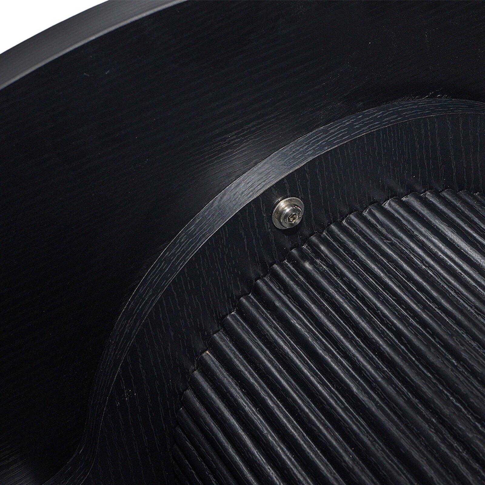 Mesa de centro efecto madera redonda  Ø80 x 45 cm