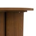 Mesa de centro efecto madera redonda  Ø80 x 45 cm