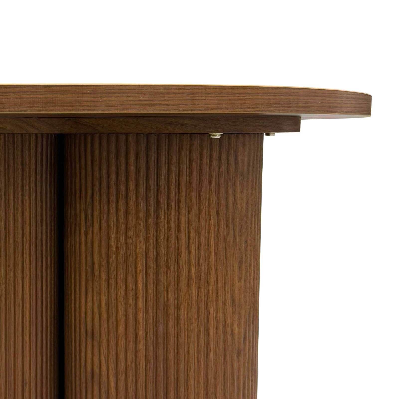 Mesa de centro efecto madera redonda  Ø80 x 45 cm Mesa de centro efecto madera redonda  Ø80 x 45 cm