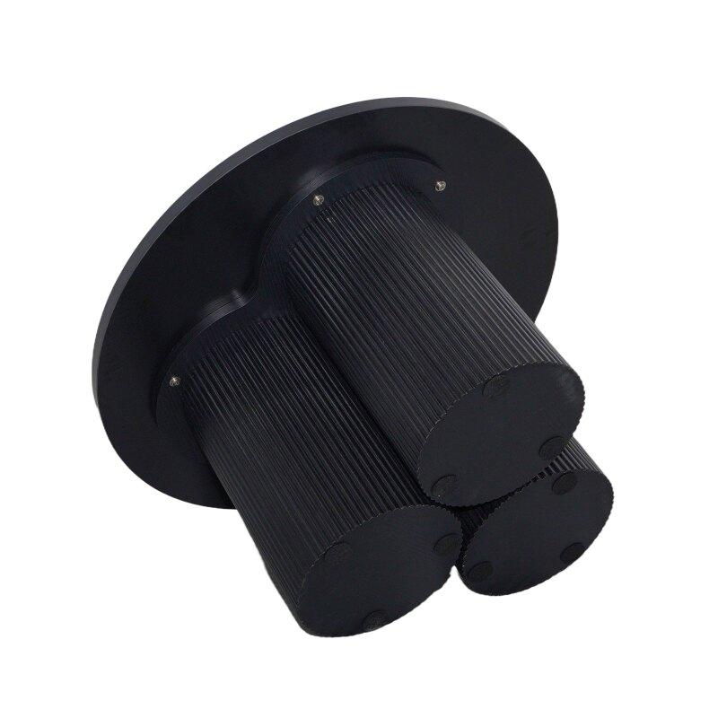 Mesa de centro efecto madera redonda  Ø80 x 45 cm (2/7)