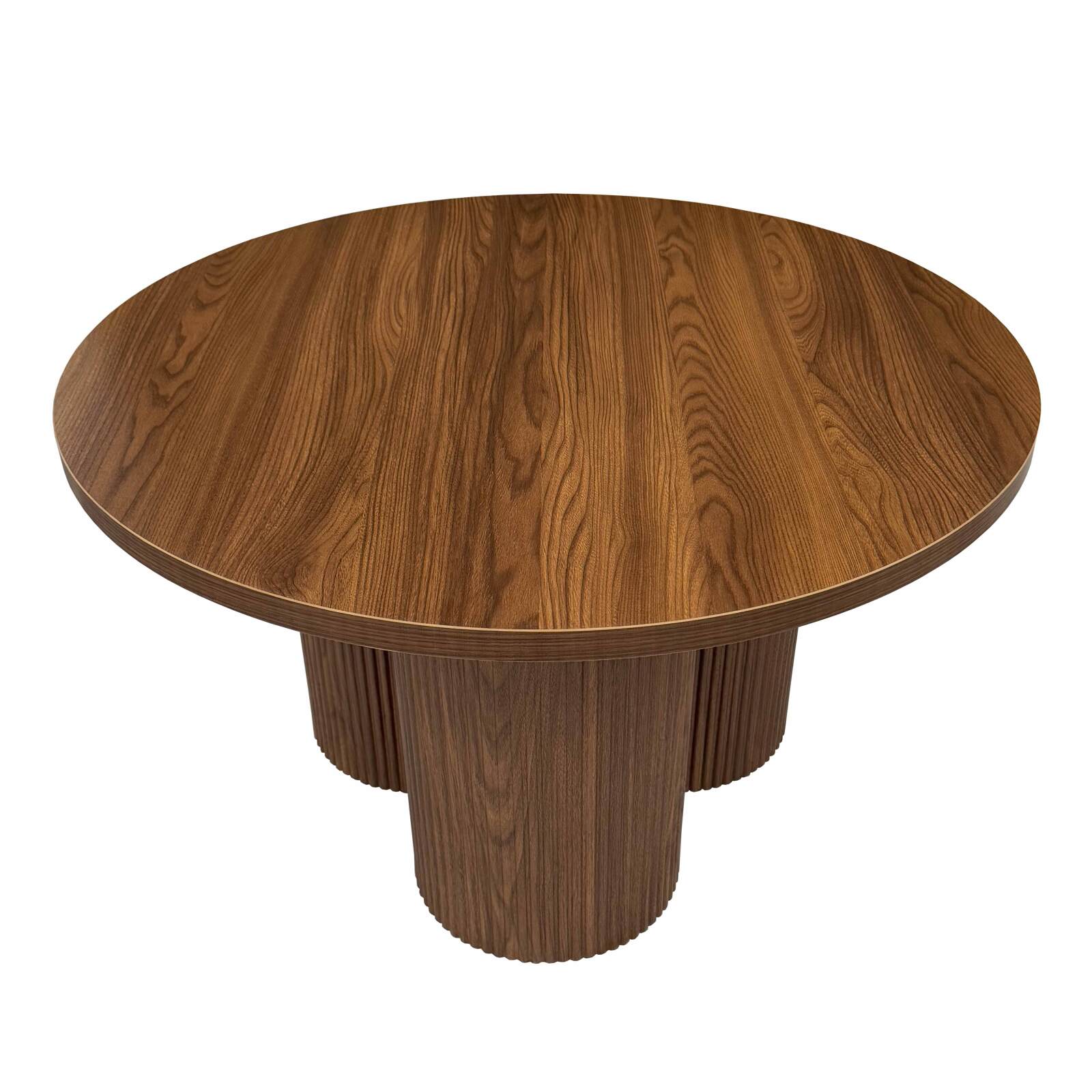 Mesa de centro efecto madera redonda  Ø80 x 45 cm Mesa de centro efecto madera redonda  Ø80 x 45 cm