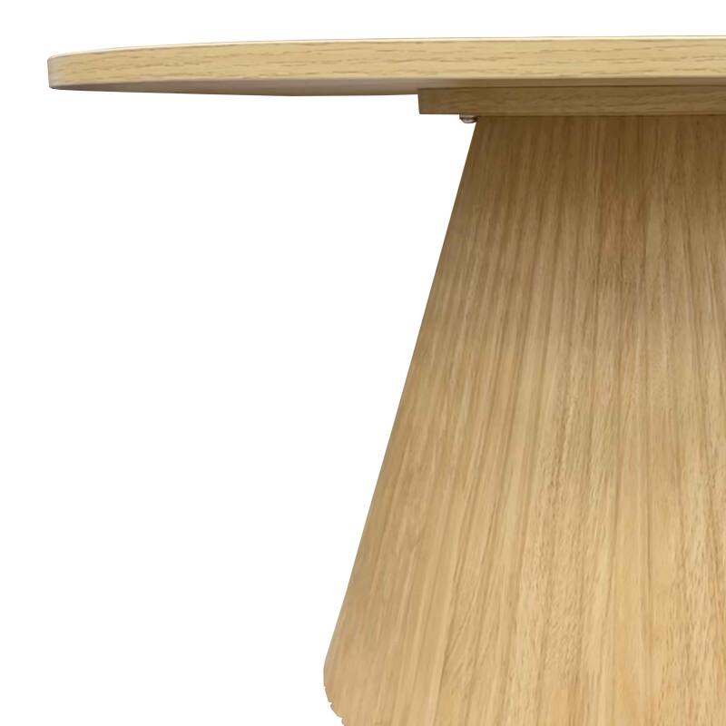 Mesa de centro efecto madera redonda  Ø80 x 45 cm (6/7)