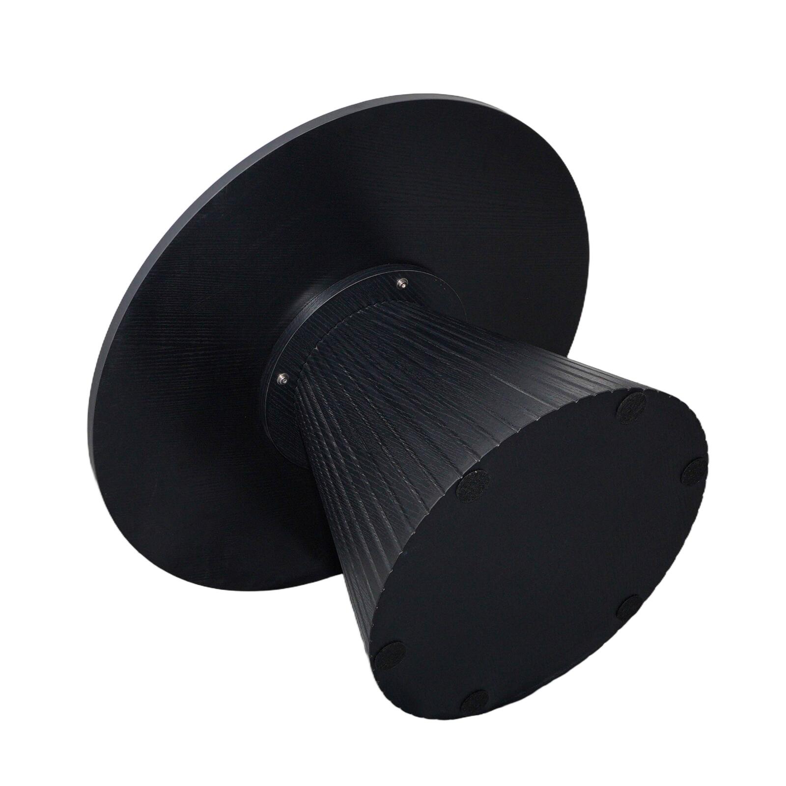 Mesa de centro efecto madera redonda  Ø80 x 45 cm