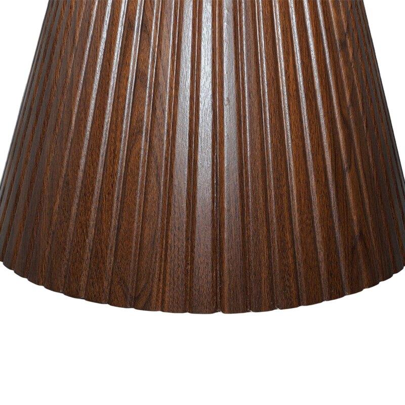 Mesa de centro efecto madera redonda  Ø80 x 45 cm (6/7)