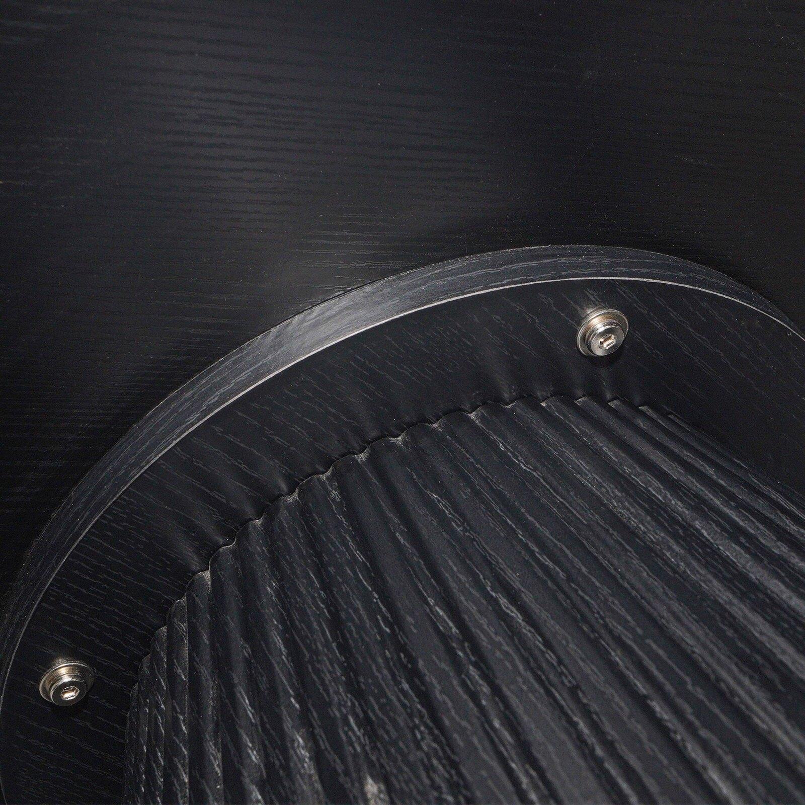 Mesa de centro efecto madera redonda  Ø80 x 45 cm