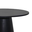 Mesa de comedor redonda efecto madera FSC® MIX para 4 personas