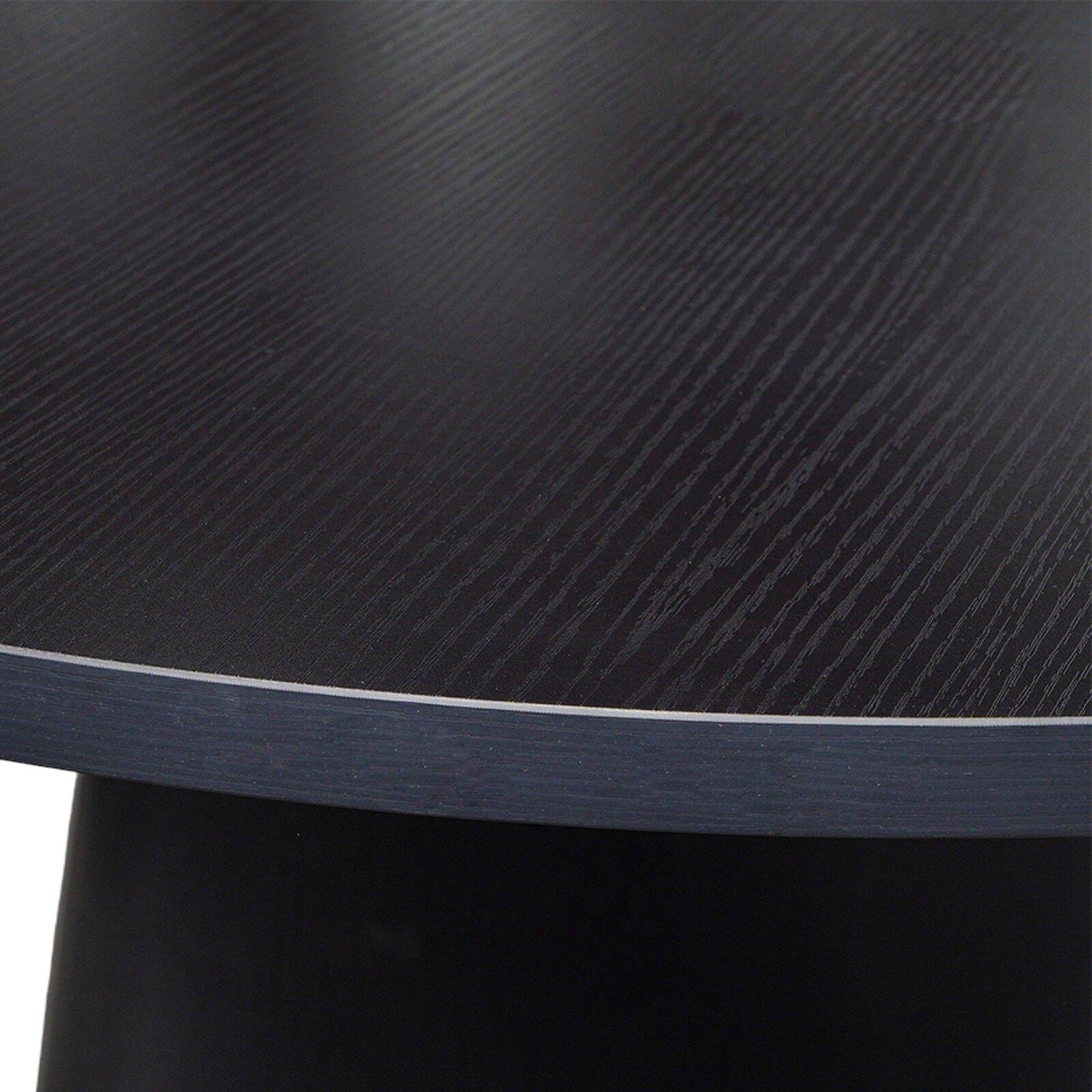 Mesa de comedor redonda efecto madera FSC® MIX para 4 personas