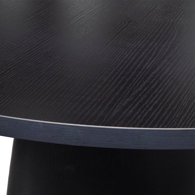 Mesa de comedor redonda efecto madera FSC® MIX para 4 personas (4/5)