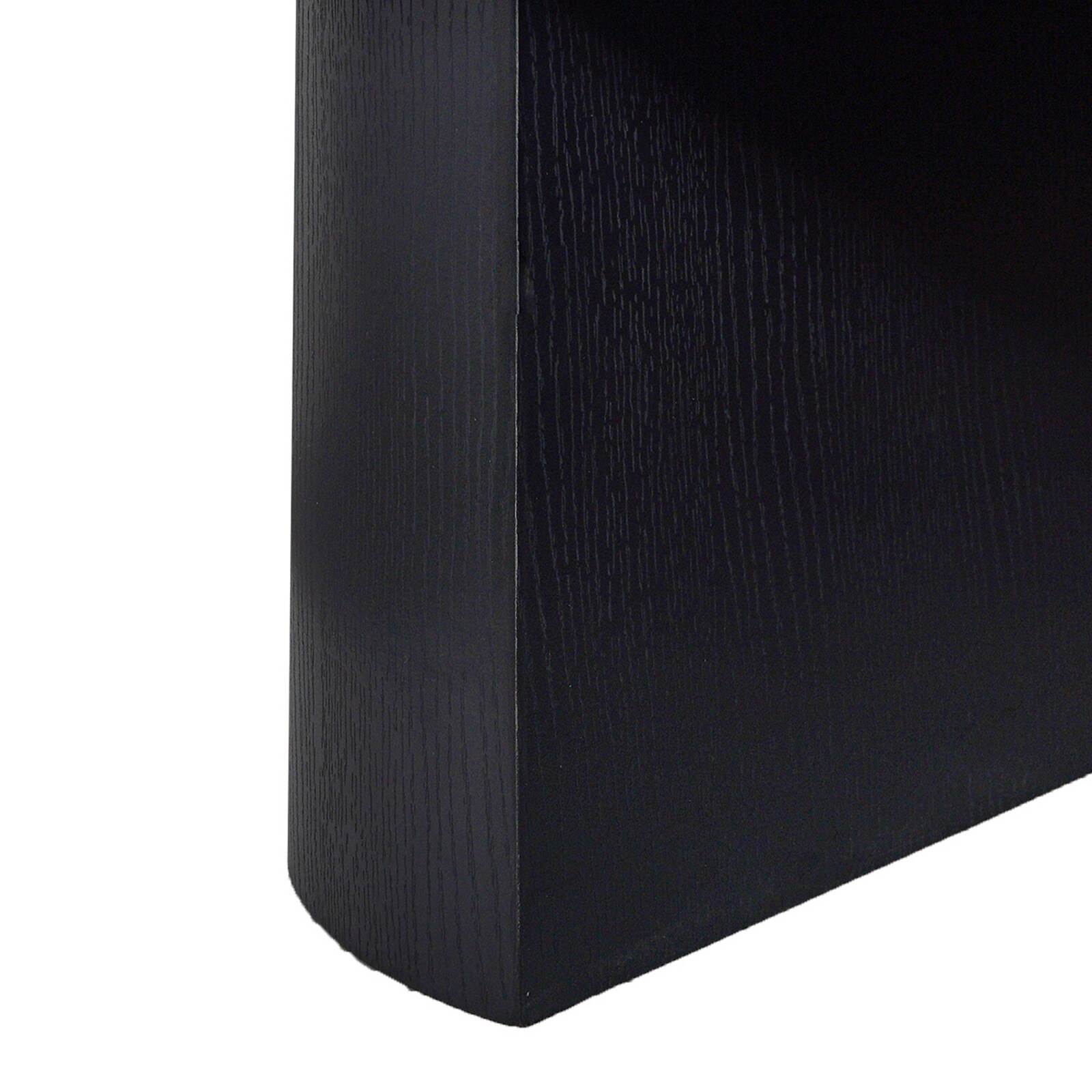 Mesa de centro efecto madera ovalada 120x70x35 cm