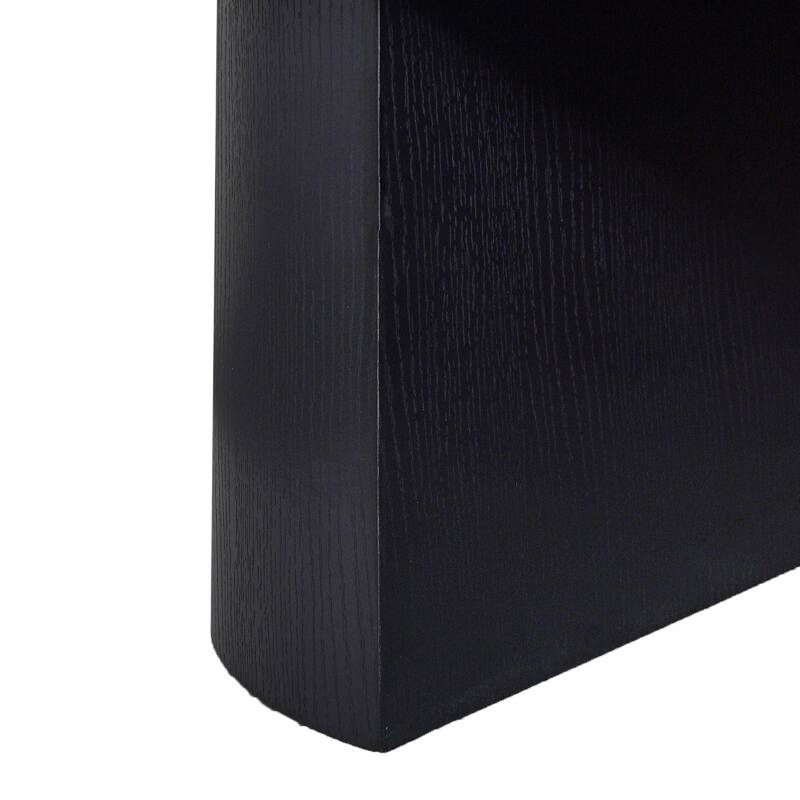 Mesa de centro efecto madera ovalada 120x70x35 cm (5/6)