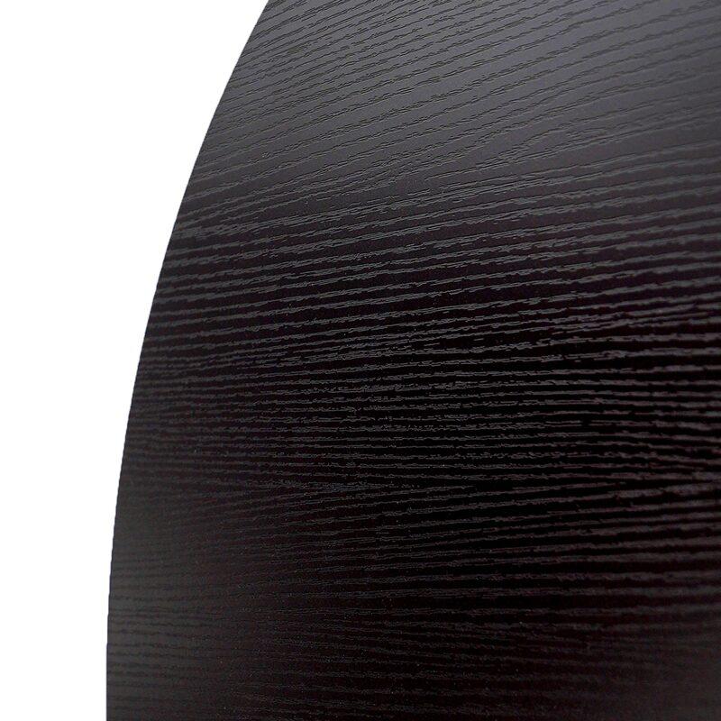 Mesa de centro efecto madera ovalada 120x70x35 cm (4/6)