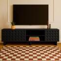 Mueble TV liso 200 cm estilo retro