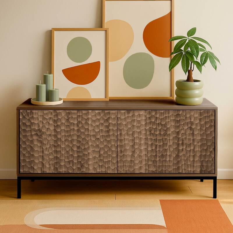 Mueble TV 120 cm efecto madera