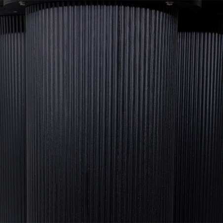 Mesa de comedor redonda efecto madera para 4 personas (6/8)