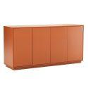 Aparador liso con 4 puertas, 160 cm