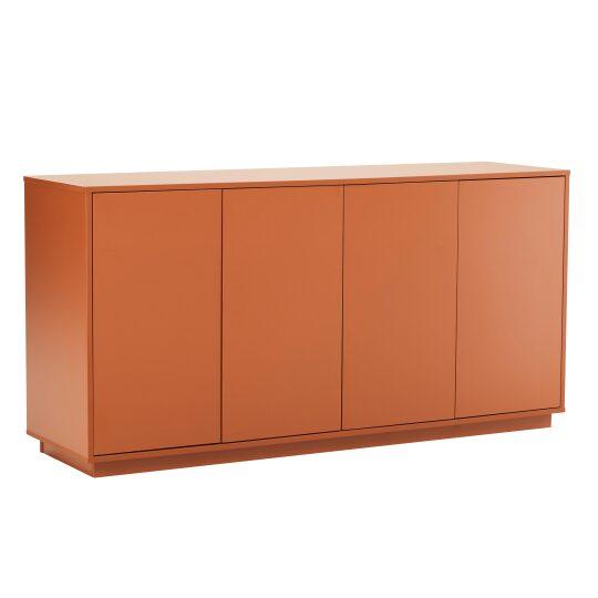 Aparador liso con 4 puertas, 160 cm | Oviala