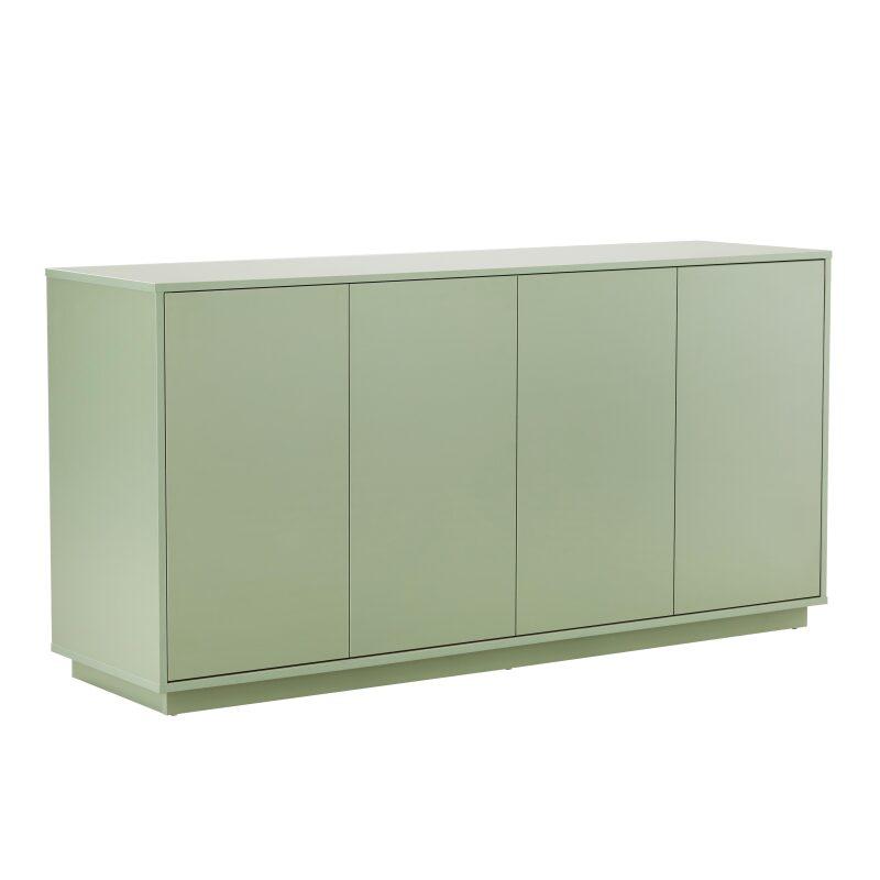 Aparador liso con 4 puertas, 160 cm