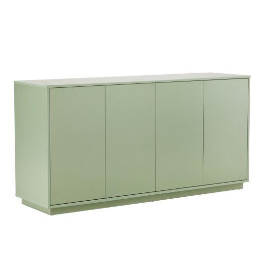 Aparador liso con 4 puertas, 160 cm