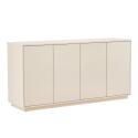 Aparador liso con 4 puertas, 160 cm