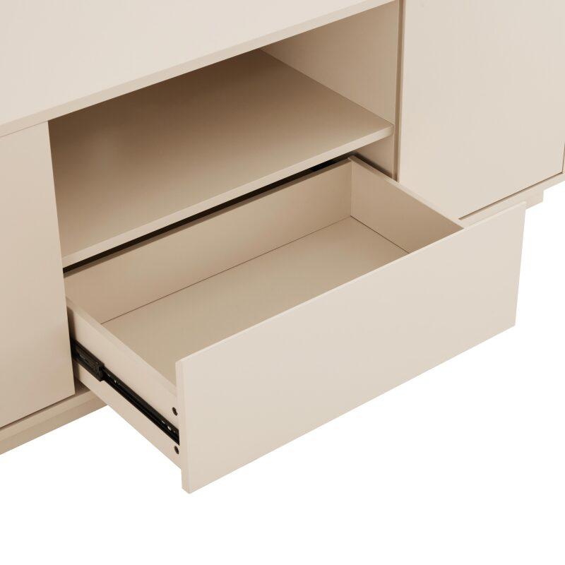 Mueble TV liso de 140 cm, estilo moderno (5/8)