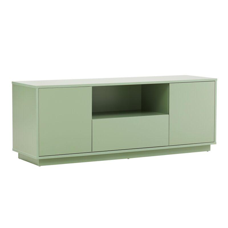 Mueble TV liso de 140 cm, estilo moderno