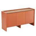 Aparador liso con 3 puertas, 140 cm