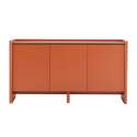 Aparador liso con 3 puertas, 140 cm