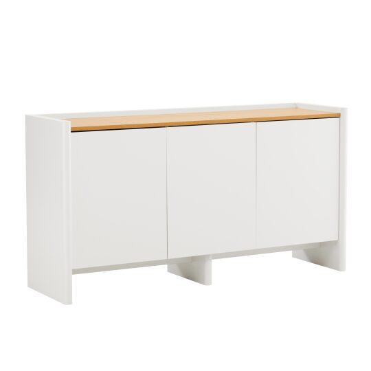 Aparador liso con 3 puertas, 140 cm | Oviala