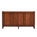 Aparador efecto madera con 3 puertas, 140 cm