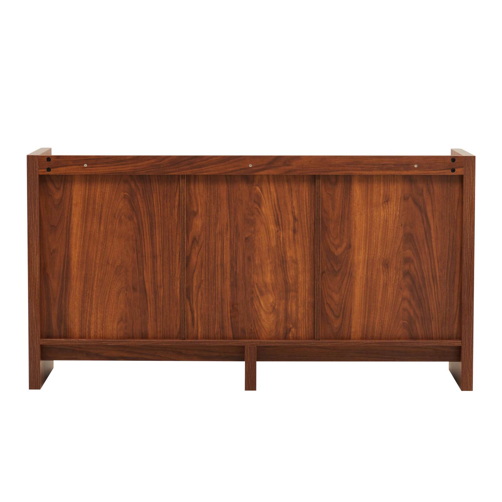 Aparador efecto madera con 3 puertas, 140 cm