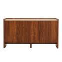 Aparador efecto madera con 3 puertas, 140 cm