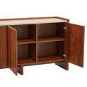 Aparador efecto madera con 3 puertas, 140 cm
