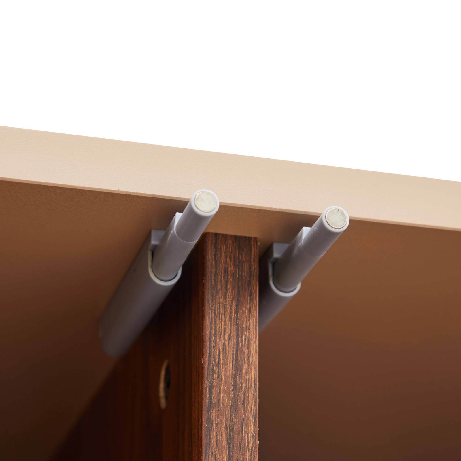 Aparador efecto madera con 3 puertas, 140 cm
