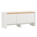 Mueble TV liso de 120 cm de estilo retro minimalista