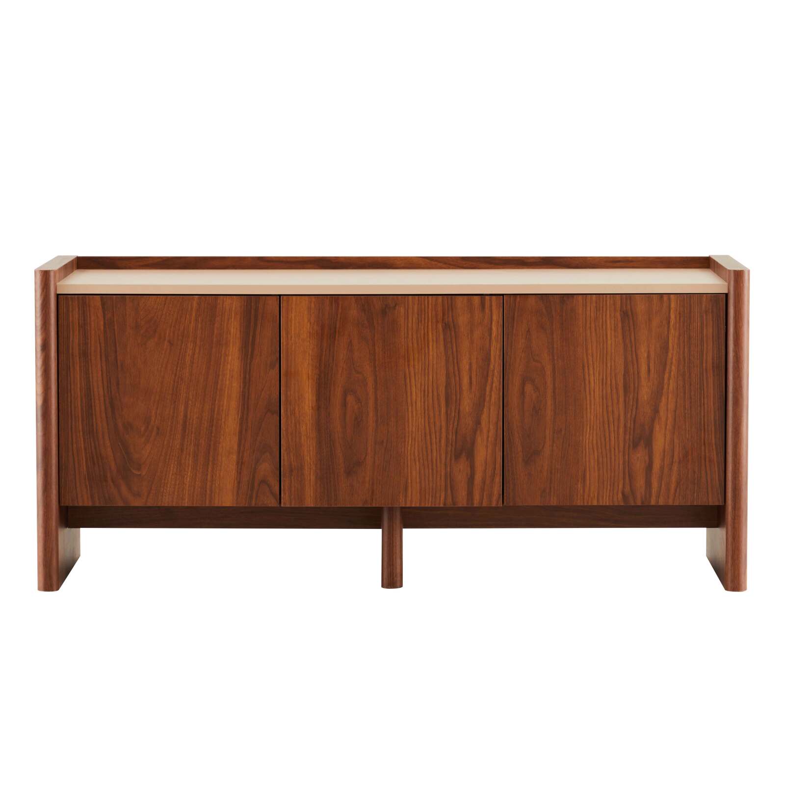 Mueble de TV con efecto madera de 120 cm y un diseño elegante.