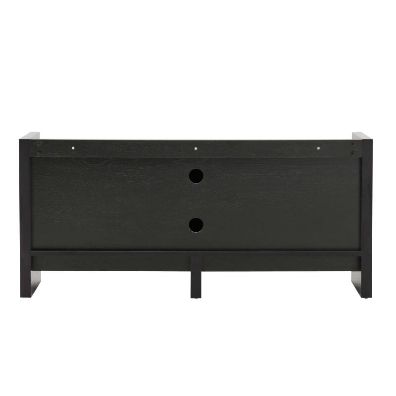 Mueble de TV con efecto madera de 120 cm y un diseño elegante.