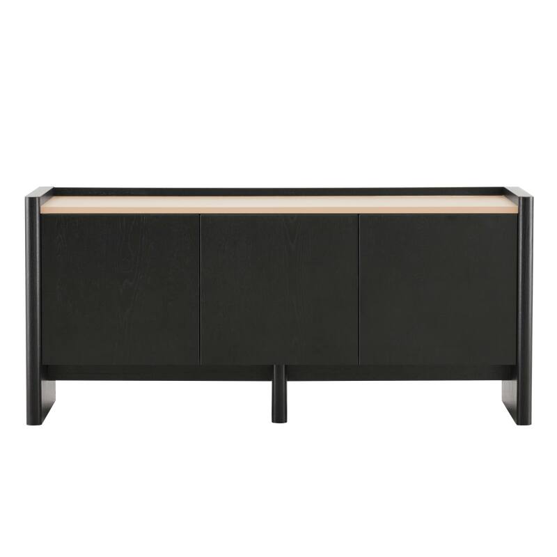Mueble de TV con efecto madera de 120 cm y un diseño elegante.