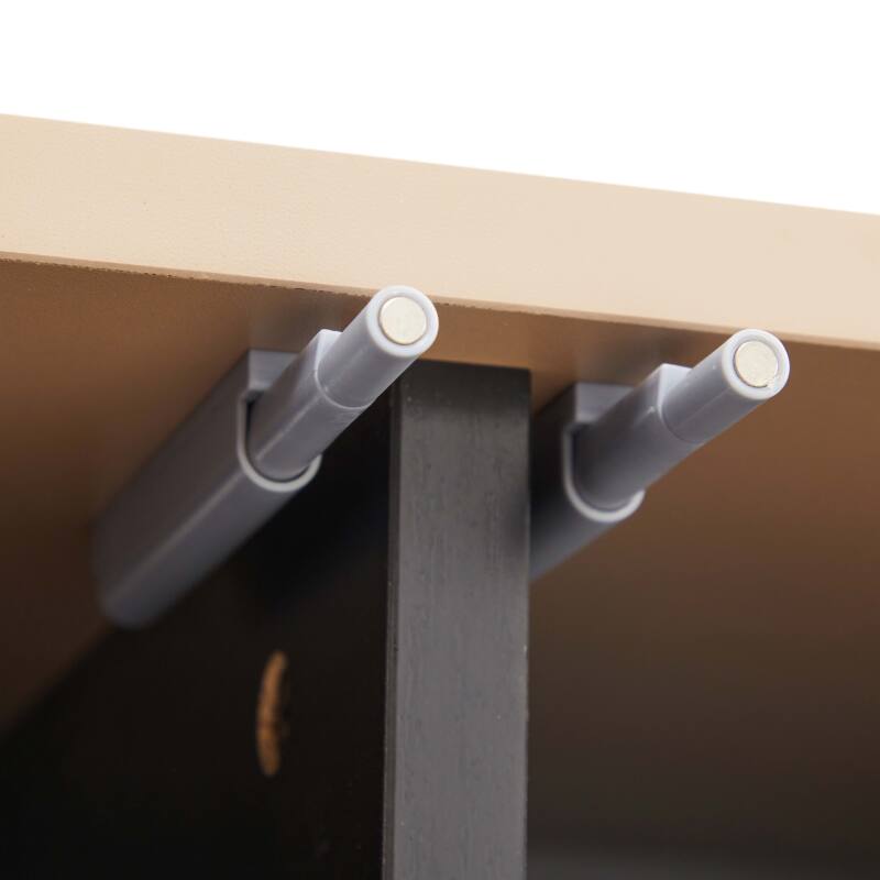 Mueble de TV con efecto madera de 120 cm y un diseño elegante.