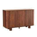 Aparador efecto madera con 3 puertas, 120 cm