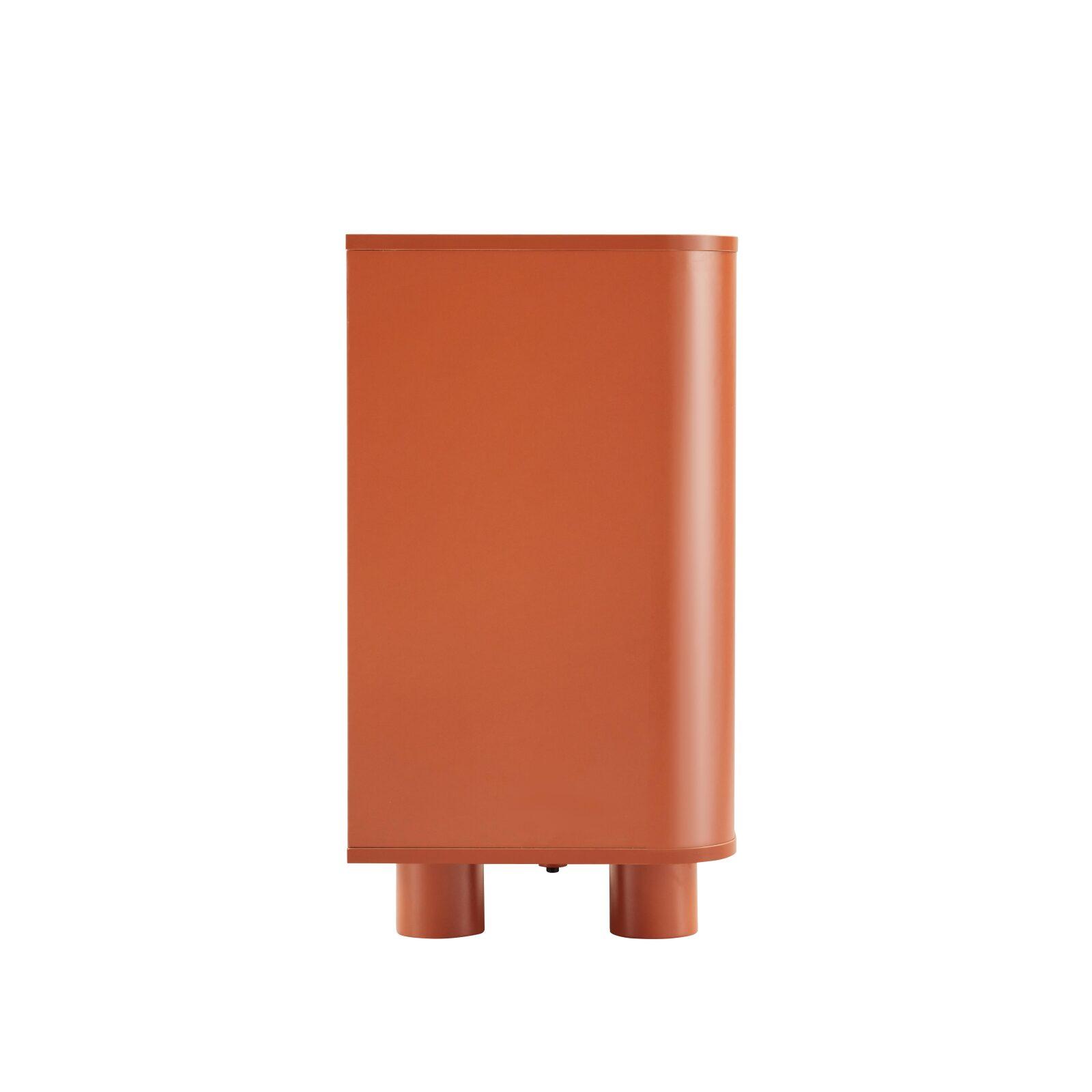 Aparador naranja  con 3 puertas, 120 cm