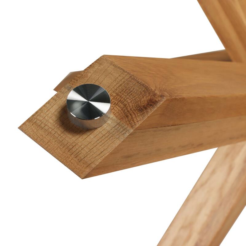 Mesa de comedor redonda de cristal para 6 personas